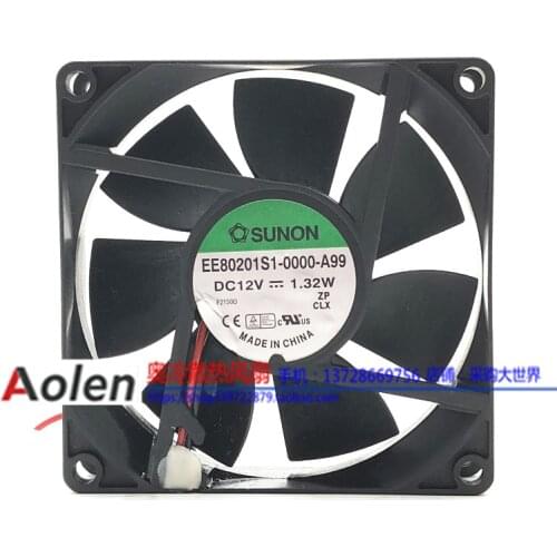 New original EE80201S1-0000-A99 8020 12V 1.32W ultra-quiet cooling fan