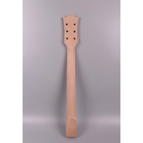 One unfinished guitar neck rosewood fingerboard dot inlay mahogany made