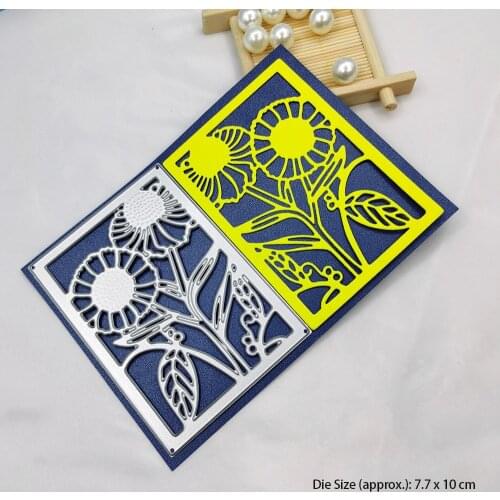 Sunflower Grass Cutting Dies for Scrapbooking Album Paper Cards Decorative Crafts Embossing Making Template Stencil Dies DIY