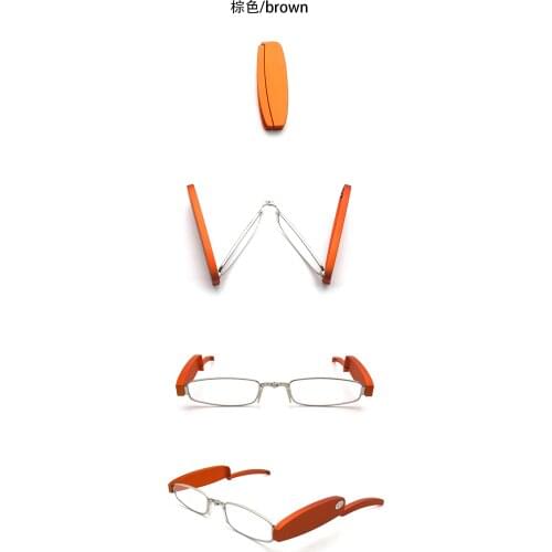 Portable, fashionable and colorful radiation-proof foldable reading glasses for men and women