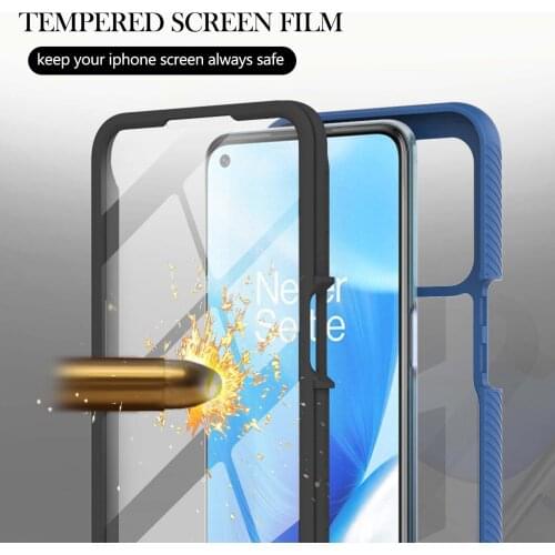PET Front Screen Film Cover Shockproof Case For OnePlus Nord N200 5G Hybrid Rugged Armor Transparent Acrylic Protective Cover
