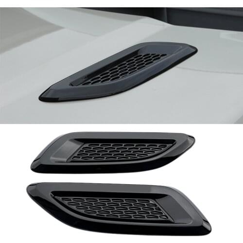 Car Hood Air Vent Outlet Frame Decoration Wing Trim Cover For Land Rover Discovery 4/Freelander 2/Range Rover Evoque 2011-2016