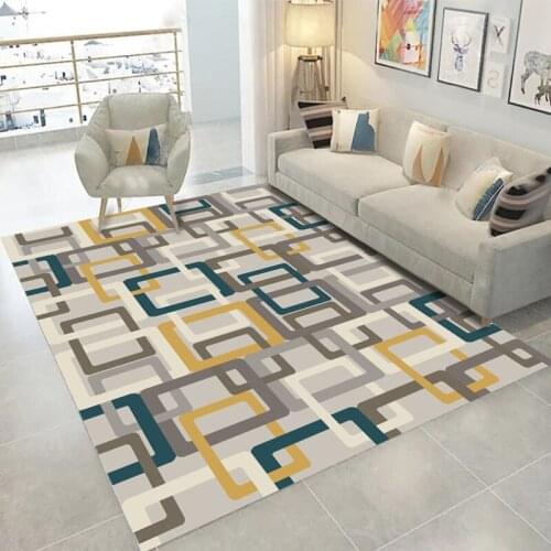 Nordic modern light luxury thick carpet living room carpet children bedroom floor mats bedside windows home decoration carpets c