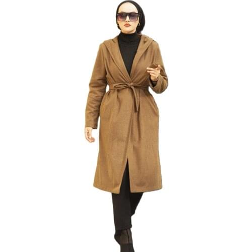 TMS MODA CENTER Womens Camel Coats