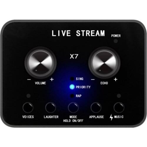 Voice Changer USB Sound Card for PC Laptop Live Broadcast USB Audio Card Interface External Sound Card Studio Record