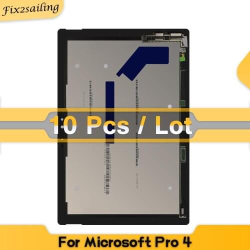 10PCS 100% New LCD With Board For Microsoft Surface Pro 4 1724 Display Touch Screen Digitizer Sensors Assembly Panel Replacement