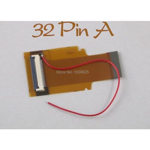 10pcsFor GBA SP 32pins 40pins DIY Backlit LCD Ribbon Cable with cable 40pin B 32pin A Highlighted Ribbon cable ChengChengDianWan
