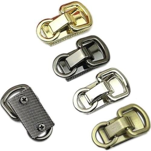 4 Pcs 30mm Metal Double D Ring Bag Side Clip Buckles Bolt Pouch Chain Hang Buckle DIY Hardware Parts Strap Clasp Accessories