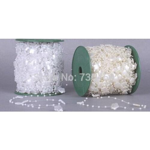 5M Pearls Wintersweet Chain Garland Flowers Wedding Party Decoration/Christmas DIY crafts garland birthday decoration Supplies