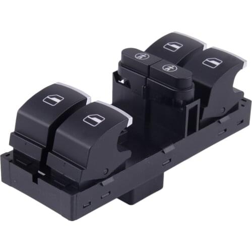 7P6959857 Front Left Hand Driver Side Car Master Power Window Switch Plastic 10.6x4x3.3 cm Fit for VW Touareg Touran Sharan