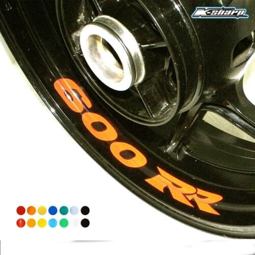 8 X custom inner rim decals wheel reflective sign Stickers stripes Fit HONDA 600 RR