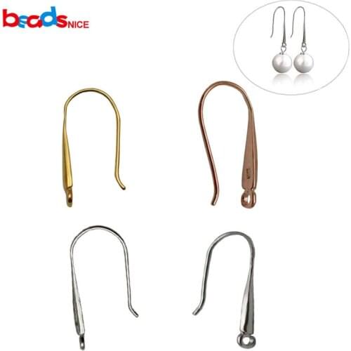 Beadsnice Silver 925 Earring Hook Ear Wires for Cartilage Earrings Design for Women Jewelry Making ID25345