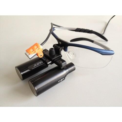 Taos 6.0X Magnification Pris'ma'ti'x Binocular Medical Magnifier Dentistry with LED headlight with optometry insert lens