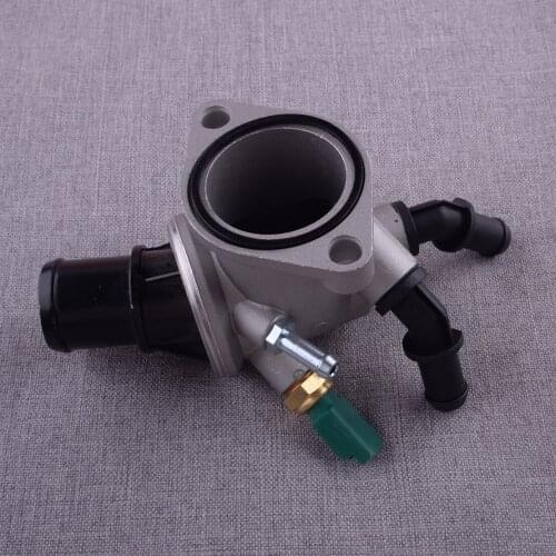01338275 Thermostat Housing with Sensor Fit for Alfa Romeo 159 Fiat Croma Opel Vectra C Astra H Saab 9-5 Vauxhall Vectra Mk II