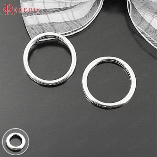 8MM 19MM 25MM Antique Style Zinc Alloy Round Circle Closed Rings Connect Charms Diy Jewelry Findings Accessories Wholesale