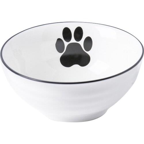 Legendog Double Pet Bowl Elevated Non-Skid Ceramic Wood Kitten Feeder Bowl Cat Water Dish With Stand For Cat Dog Supplies