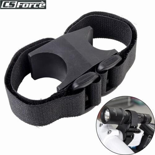 Multi-Purpose Bike Strap Flashlight LED Torch Mount Holder Bike Lock Clamp Holder Hook&Loop Band Mountain Bicycle Accessories