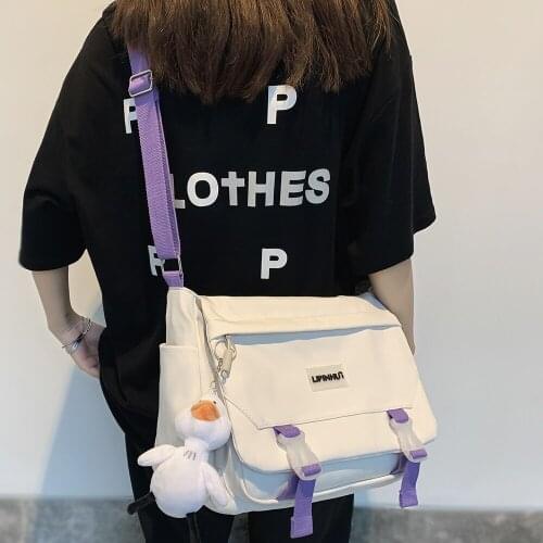 Fashion Girl Boy Waterproof shopper Bags Men Lady Crossbody Fashion Messenger Handbag Women Kawaii Harajuku Shoulder Bags Female