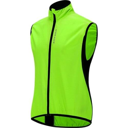 Rainproof Cycling Vest Windproof MTB Bicycle Jacket Outdoor Sport Quick-Dry Rain Jacket Sleeveless Reflective Clothing