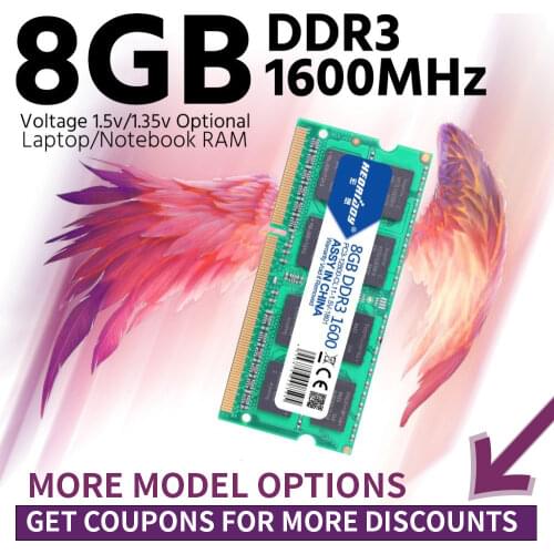 Heoriady DDR3 8GB 1600 Ram for Laptop 1600MHz Sodimm Macbook ddr3l Compatible ddr3 Laptop 4gb 1333MHz Sdram 1066 Mhz