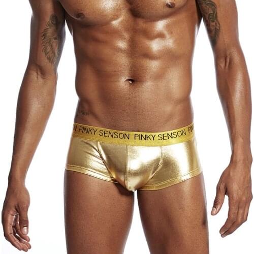 Seeinner Men's Leather Briefs