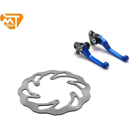 Motorcycle Billet Foldable Pivot Clutch Brake Lever Front Brake Disc Rotor For Yamaha YZ125 YZ125 YZ250F YZ450F 2008 2009 2010
