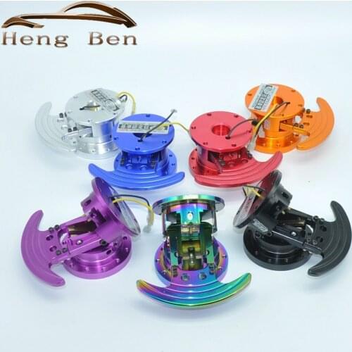 HB New Arrival Universal Aluminum Steering Wheel Quick Release Hub Adapter Removable Snap Off Boss Kit QUICK TILT SYSTEM