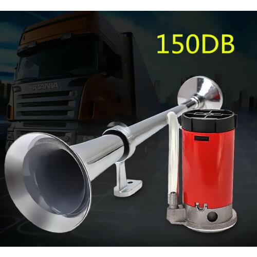 Universal 150DB 12V Super Loud Dual Trumpet Car Air Horn Compressor Kit For Motorcycle Boat Truck Train
