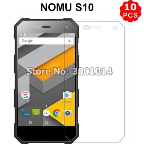 10PCS Tempered Glass For NOMU S10 Screen Protector Film Anti-Explosion Protective Films Case Cover For NOMU S10 S 10 IP68 Glass