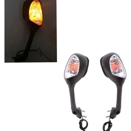 Motorcyle Turn Signal Rear View Mirrors For Suzuki GSXR 600 750 1000