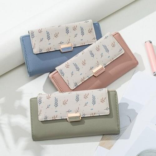 Women Long Wallets Small Fashion Brand PU Purse Women Ladies Card Bag For Women 2020 Clutch Women Female Purse Money Clip Wallet