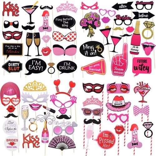 1 Set Gender Reveal Party Photo Booth Props Masks Hat Mustache Lip To Be Funny Photo Props Wedding Party Decoration