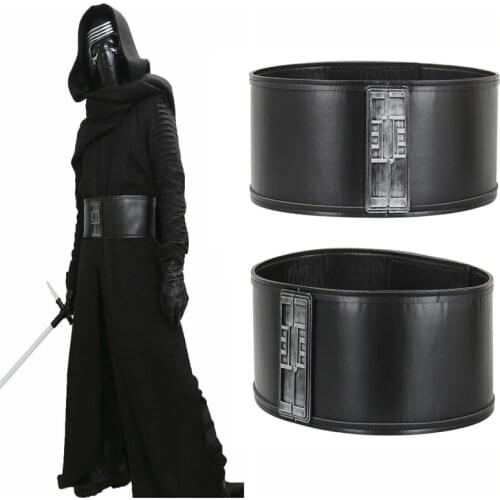 1pcs Kylo Ren Waistband Costume Accessories Mens Belt PU Adjustable Jedi Killer Cosplay Belts Props