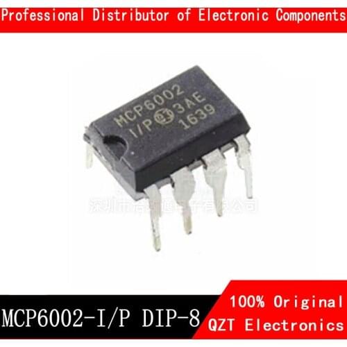 10pcs/lot MCP6002-I/P DIP MCP6002 DIP-8 new original In Stock