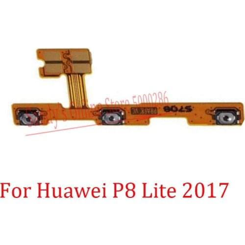 10PCS New Power Volume Side Button Key Flex Cable For Huawei P8 Lite 2017 Volume Power ON OFF Side Buttons Flex Cable Spare Part