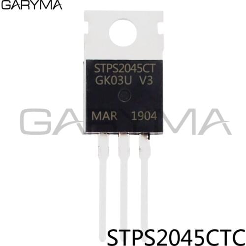 10pcs STPS2045CTC STPS2045CT Schottky Barrier Rectifier TO-220