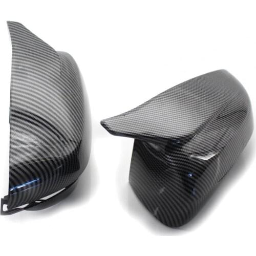 2Pcs Rearview Mirror Cap Strong Shockproof Carbon Fiber Replacement Side Mirror Cap for 51167422720 for BMW 3 Series G20