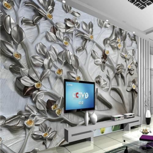 3d Wallpaper for Walls Home Improvement Modern Wallpaper Leaf Relief Decoration Painting Wall Paper Murals