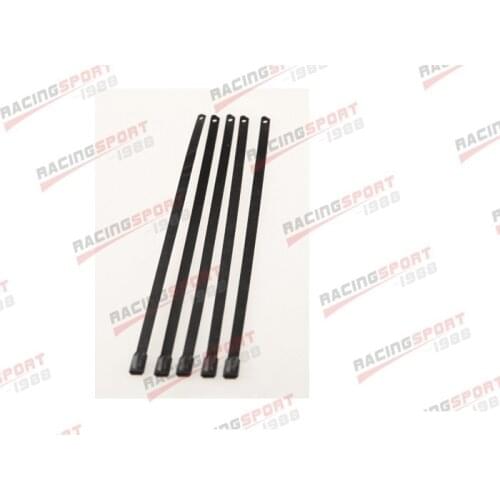 5pcs Stainless Steel Wire/Cable Ties 12" Length Exhaust Pipe Matal Header Wrap