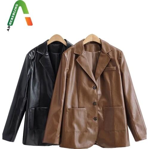 Adherebling Womens Winter Leather Jackets