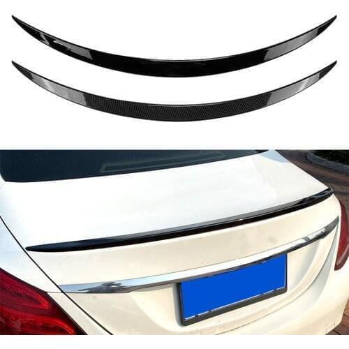 Car Tail Wing Rear Trunk Lip Spoiler Trim ABS For Mercedes Benz C-Class W205 C300 Sedan 2015 2016 2017 2018 2019 2020 2021