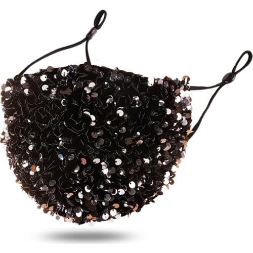 Shiny Rhinestone Pearl Face Mask Decorations for Women Bling Elasticity Crystal Cover Face Jewelry Cosplay Decor Party Gif