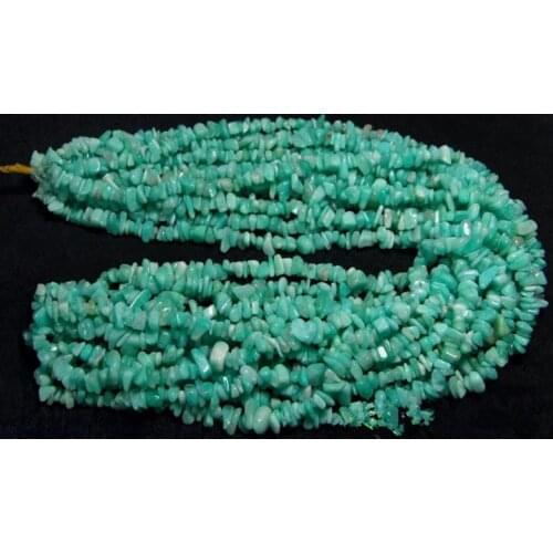 Loose beads green amazonite baroque 6-8mm 30" for DIY jewelry making FPPJ wholesale beads nature gem stone