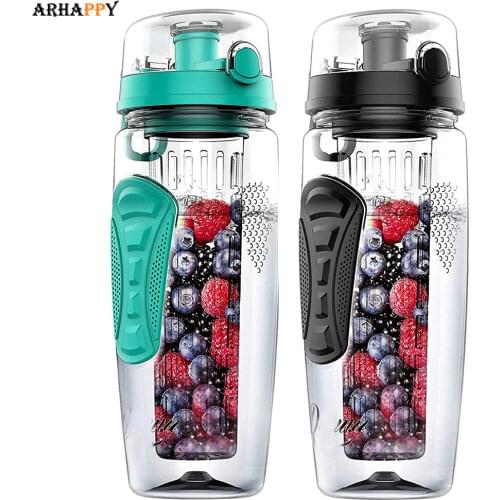 BPA Free Fruit Infuser Water Bottle Juice Shaker Sports Lemon Water Bottle Fitness Sport Fruit Drinking Bottles for Girl