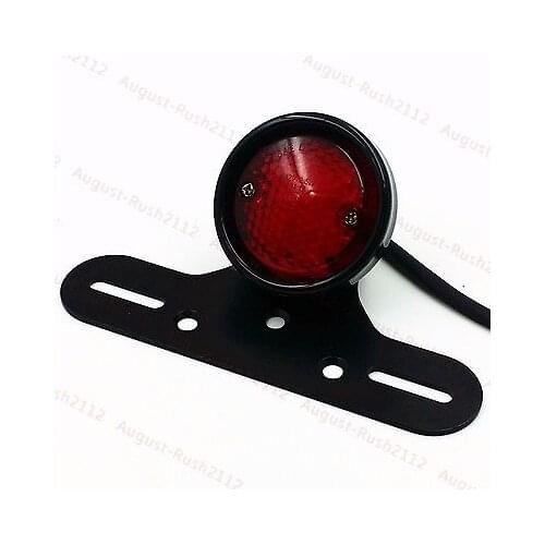 Black Retro LED Tail Brake Light for Harley Honda Kawasaki Suzuki Yamaha BMW Cafe Racer