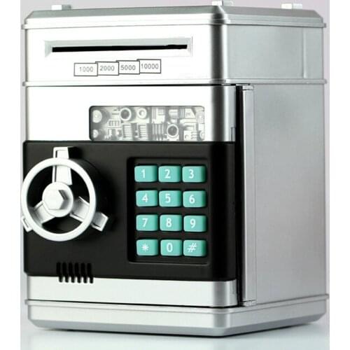 Kids Cartoon Electronic Money Bank Security Piggy Bank Mini ATM Password Coins Money Savings Box Smart Voice Toys LESHP Piece