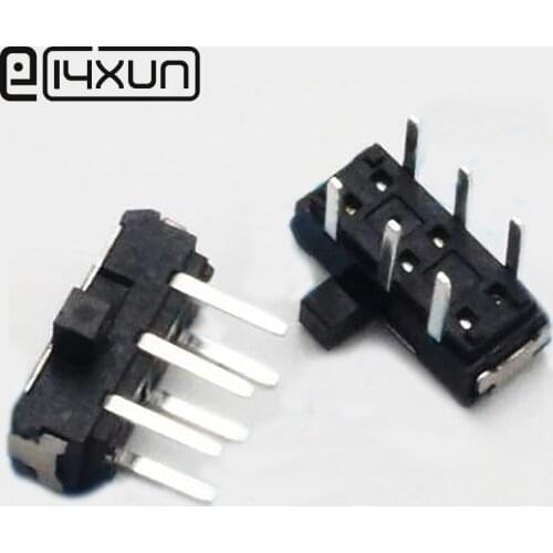 EClyxun 4pcs Toggle Switch MSK22D18 6Pin On / Off Switchs Right Angle 2x3P Horizontal switch