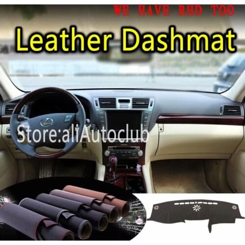For Lexus LS460 LS600L 2006 2007 2008 2009 2010 2011 Leather Dashmat Dashboard Cover Dash Mat SunShade Carpet Custom Car Styling