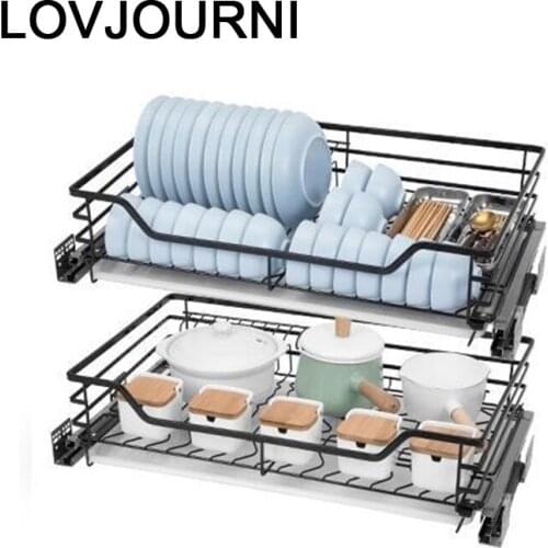 Accesorios Armario Pantry Keuken Dish Rack Cucina Stainless Steel Cuisine Cozinha Kitchen Cabinet Cestas Para Organizar Basket