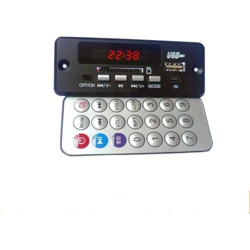 Dc 12V Bluetooth Receiver Module MP3/WMA/WAV decoder board Digital LED player FM radio for diy Amplifier speaker